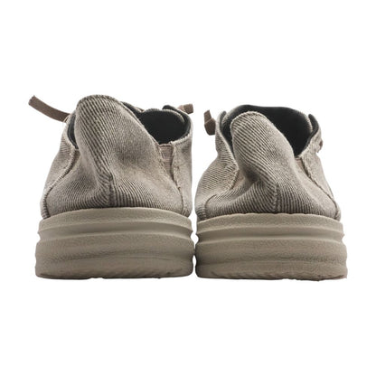 Gray Lace Up Casual Shoes