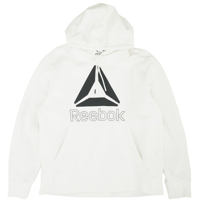 White Solid Hoodie Pullover