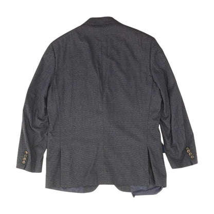 Navy Solid Wool Blend Sport Coat