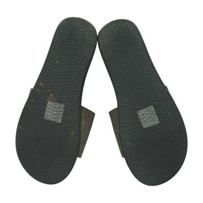 Brown Casual Slide Sandals