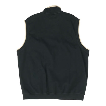 Black Solid Active Vest