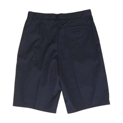 Navy Solid Khaki Shorts