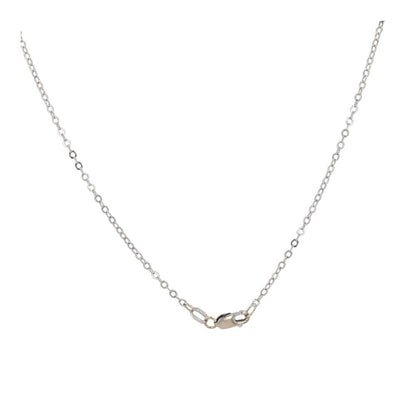 .50 Ct 14K White Gold Diamond Basket Set Solitaire Pendant Necklace