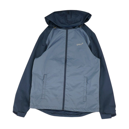 Blue Color Block Rain Jacket