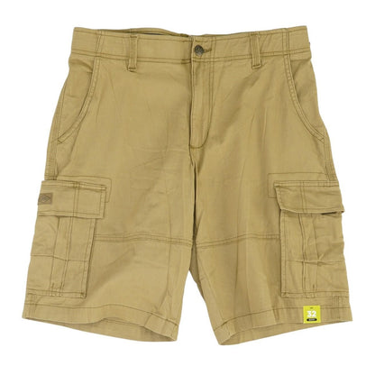 Brown Solid Cargo Shorts