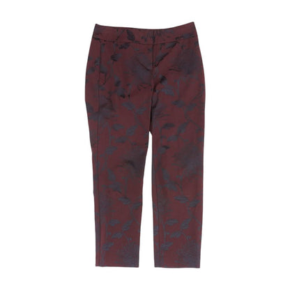 Burgundy Graphic Cargo Pants