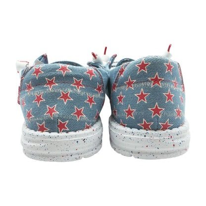 Blue Boat Shoe Flats