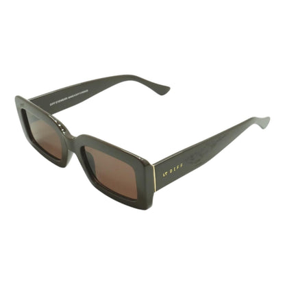 Brown Katie Rectangle Sunglasses