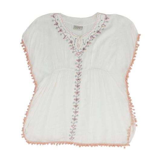 White Embroidery Detail Cover-Up