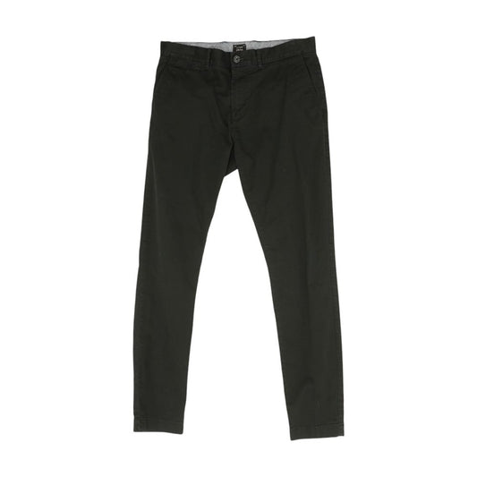 Black Solid Chino Pants
