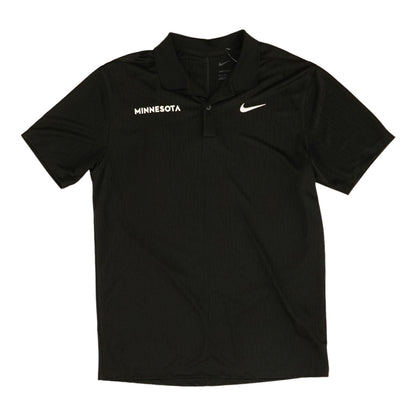 Black Solid Short Sleeve Polo