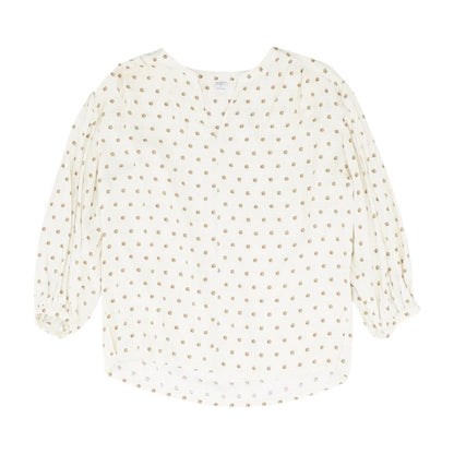 Beige Misc. Long Sleeve Blouse