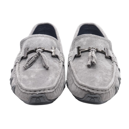 Gray Loafer Flats