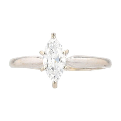 .75 ct 14K White Gold Marquise Cut Diamond Engagement Ring