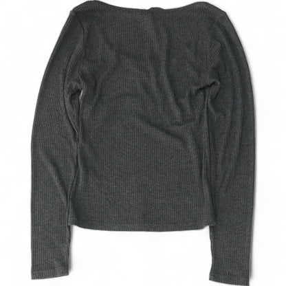 Gray Solid Sweater