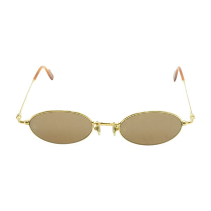 Gold 90's Vintage Oval Sunglasses