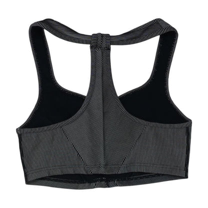 Black Striped Sports Bra