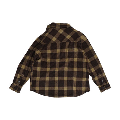 Brown Plaid Flannel Button Down