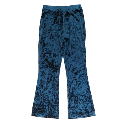 Blue Solid Capri Pants