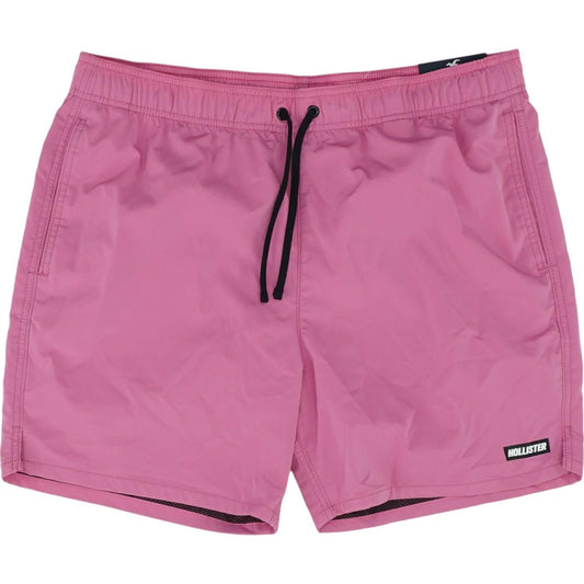 Pink Solid Swim Shorts