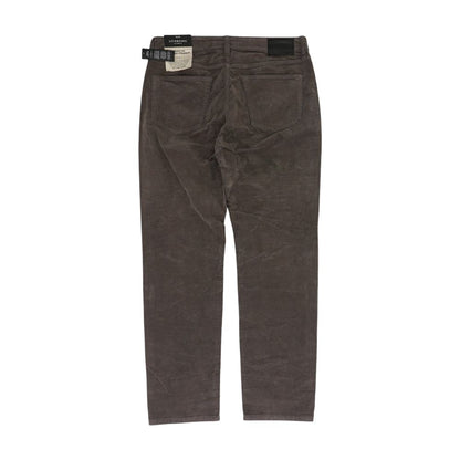 Brown Solid Five Pocket Pants