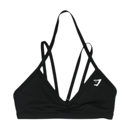 Black Solid Sports Bra