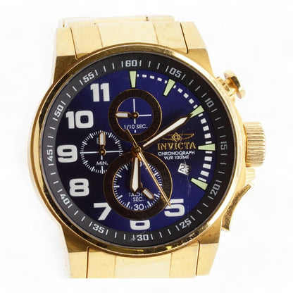 Force Chronograph Gold-Plated Stainless Steel Watch