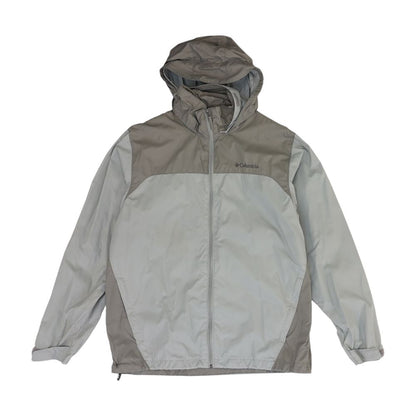 Gray Color Block Rain Jacket