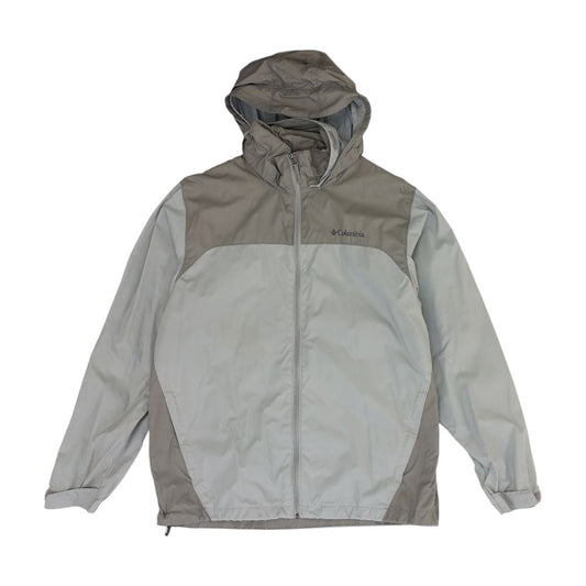 Gray Color Block Rain Jacket