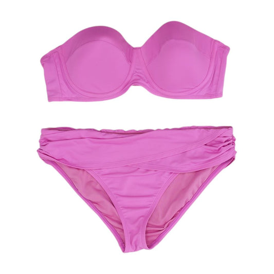Pink Solid Two-Piece