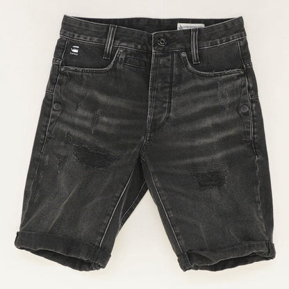 Black Denim Shorts