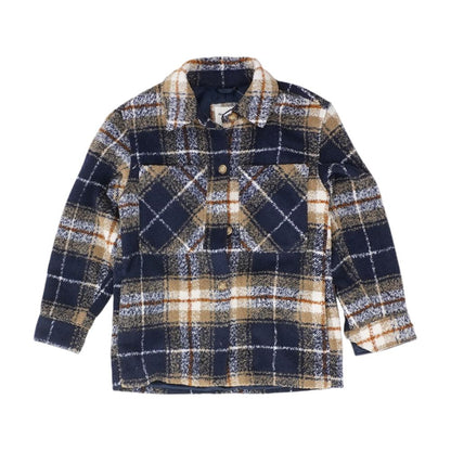Navy Plaid Lightweight Jacket