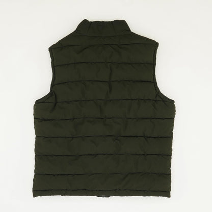 Olive Solid Puffer Vest