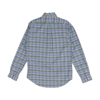 Blue Plaid Long Sleeve Button Down