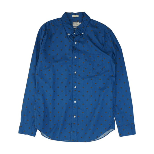 Blue Misc Long Sleeve Button Down