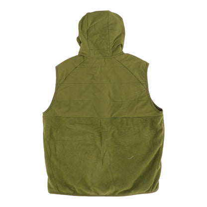 Green Solid Fleece Vest