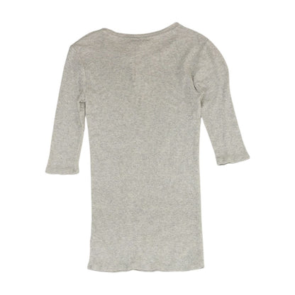 Gray Crewneck Knit Top