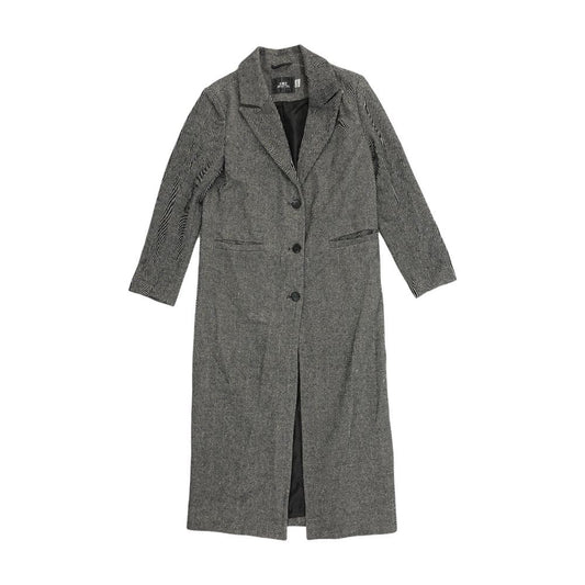 Black Herringbone Topcoat