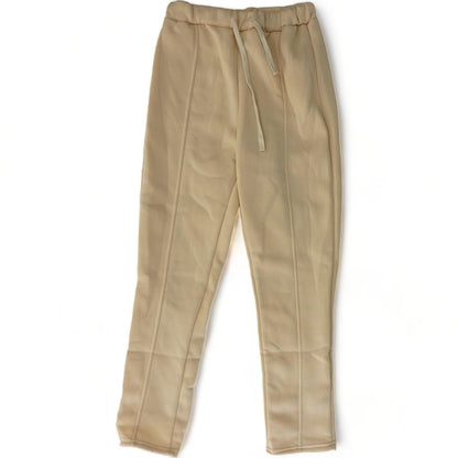 Tan Solid Joggers Suit