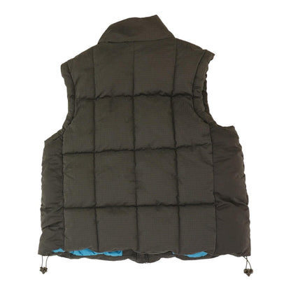Black Check Puffer Vest