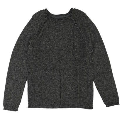 Charcoal Solid Crewneck Sweater