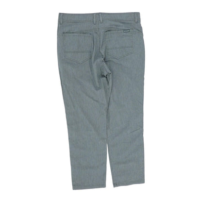 Gray Solid Straight Jeans