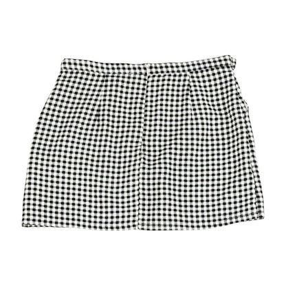 Black Check Mini Skirt