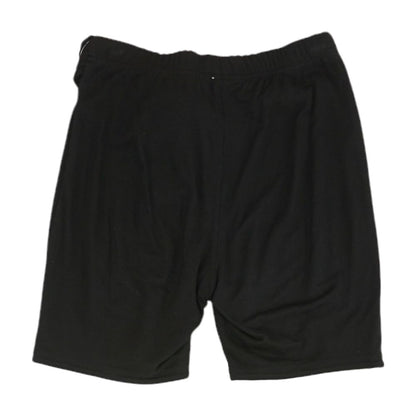 Black Solid Shorts