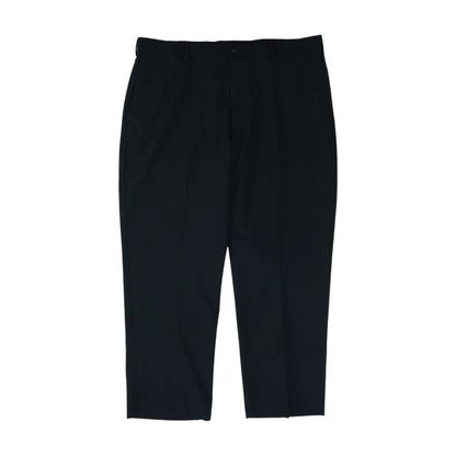 Black Solid Dress Pants