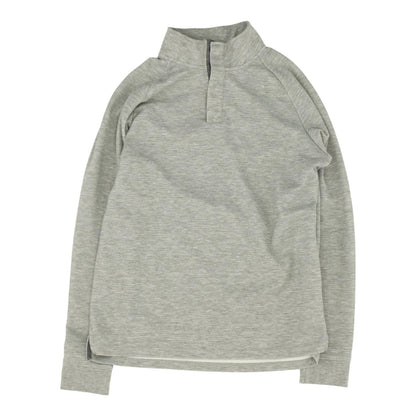 Gray Solid Active Pullover