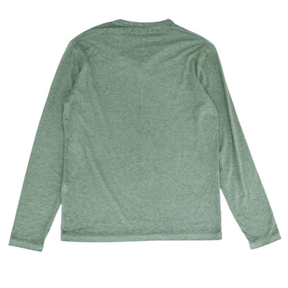 Green Solid V Neck T-Shirt – Unclaimed Baggage