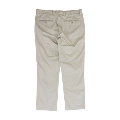 Tan Solid Chino Pants