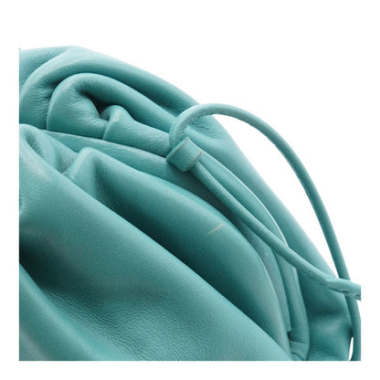 Blue Green Mini Pouch in Butter Calf Leather