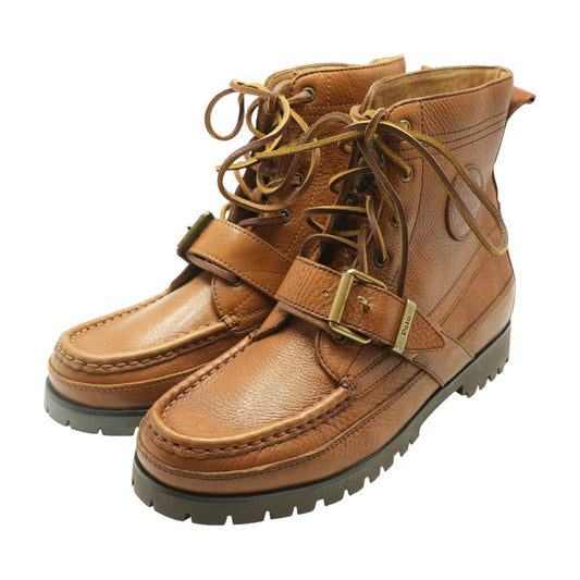 Tan Leather Combat Boots